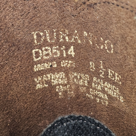 Durango Engineer Harness Boots Size 8.5 EE Square Toe Biker Brown Leather DB514. - Picture 7 of 15